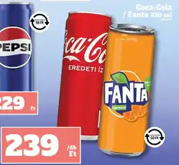 Family Diszkont Coca-Cola, Fanta, Pepsi üdítőital ajánlat