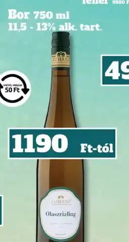 Family Diszkont JUHÁSZ Olaszrizling bor ajánlat