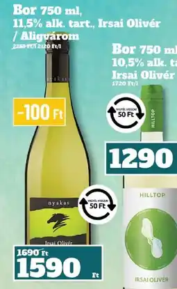 Family Diszkont Nyakas Irsai Olivér bor ajánlat