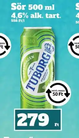 Family Diszkont TUBORG Sör ajánlat