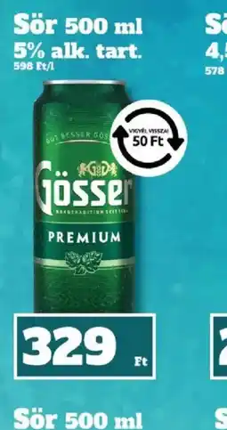 Family Diszkont Gösser Sör ajánlat