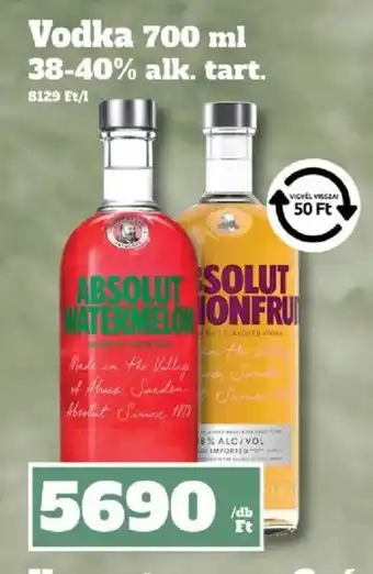 Family Diszkont ABSOLUT VODKA ajánlat