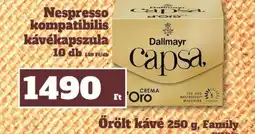 Family Diszkont Dallmayr Nespresso kávékapszula ajánlat