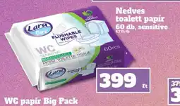 Family Diszkont LARA CARE Nedves toalett pap WC papír Big Packr ajánlat