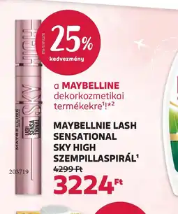Rossmann MAYBELLINE LASH SENSATIONAL SZEMPILLASPIRÁL ajánlat
