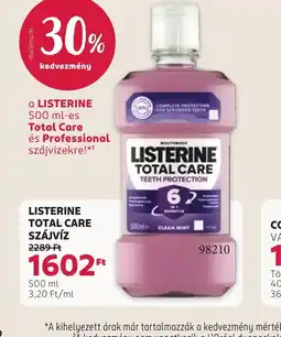 Rossmann LISTERINE TOTAL CARE SZÁJV Többféle.3Z ajánlat
