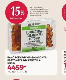 Rossmann BÁNO FOKHAGYMA-GALAGONYA-FAGYÖNGY KAPSZULA ajánlat