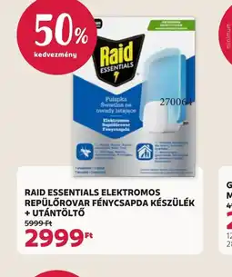 Rossmann RAID ELEKTROMOS FÉNYCSAPDA ajánlat