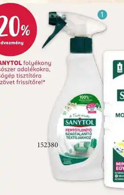 Rossmann SANYTOL FERTŐTLENÍTŐ SPRAY ajánlat