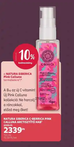 Rossmann NATURA SIBERICA C-BERRICA ARCTISZTÍT HAB ajánlat