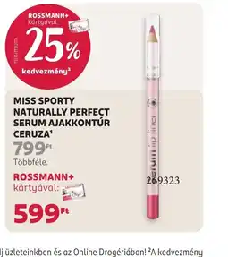 Rossmann MISS SPORTY AJAKKONTÚR CERUZA ajánlat