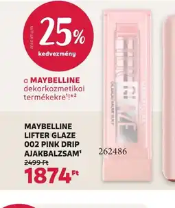 Rossmann MAYBELLINE LIFTER GLAZE AJAKBALZSAM ajánlat