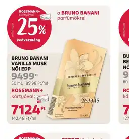 Rossmann BRUNO BANANI VANILLA MUSE NŐI EDP ajánlat