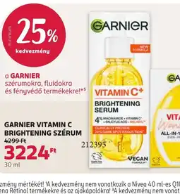 Rossmann GARNIER VITAMIN C SZÉRUM ajánlat