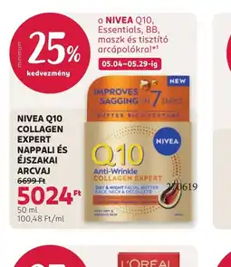 Rossmann NIVEA Q10 COLLAGEN EXPERT ARCVAJ ajánlat