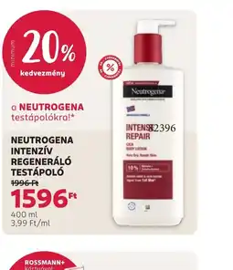 Rossmann NEUTROGENA INTENZÍV TESTÁPOL ajánlat