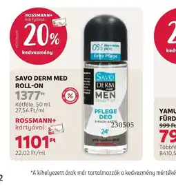 Rossmann SAVO DERM MED ROLL-ON ajánlat