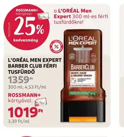 Rossmann L'ORÉAL MEN EXPERT TUSFÜRDŐ ajánlat
