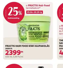 Rossmann GARNIER FRUCTIS HAIR FOOD KIWI HAJPAKOLÁS ajánlat