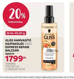 Rossmann GLISS EXPRESS REPAIR BALZSAM ajánlat