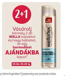 Rossmann WELLA Wellaflex hajlakk ajánlat