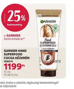 Rossmann GARNIER HAND SUPERFOOD COCOA KÉZKRÉM ajánlat
