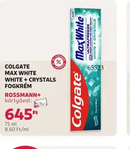 Rossmann COLGATE MAX WHITE FOGKRÉM ajánlat