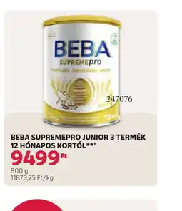 Rossmann BEBA SUPREMEPRO JUNIOR 3 TERMÉK ajánlat