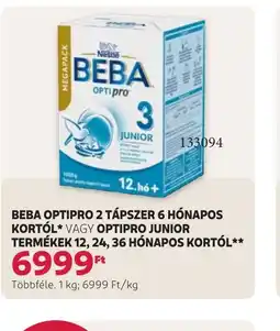 Rossmann BEBA OPTIPRO TÁPSZER ajánlat