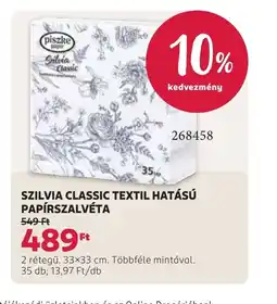 Rossmann SZILVIA CLASSIC PAPÍRSZALVÉTA ajánlat