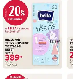 Rossmann BELLA FOR TEENS TISZTASÁGI BETÉT ajánlat