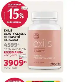 Rossmann EXILIS FOGYASZT-KAPSZULA ajánlat