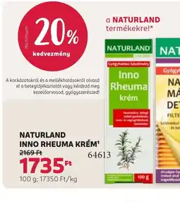 Rossmann NATURLAND INNO RHEUMA KRÉM ajánlat