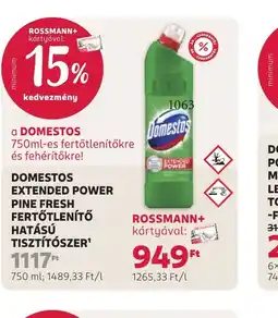 Rossmann DOMESTOS EXTENDED POWER ajánlat