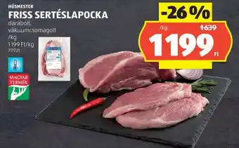 ALDI Friss sertéslapocka ajánlat