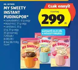 ALDI DR. OETKER MY SWEETY INSTANT PUDINGPOR ajánlat
