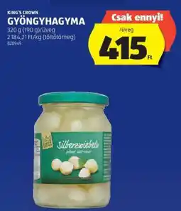 ALDI KING'S CROWN GYÖNGYHAGYMA ajánlat