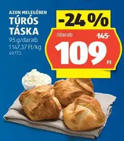 ALDI Túrós táska ajánlat