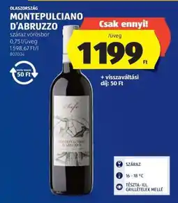 ALDI Montepulciano D'Abruzzo ajánlat