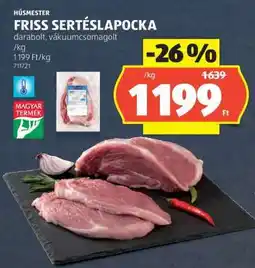 ALDI Friss sertéslapocka ajánlat