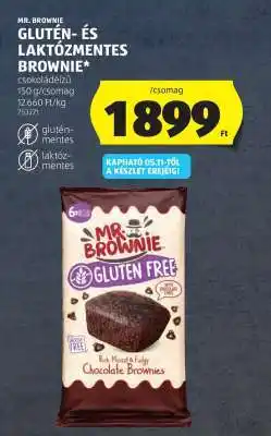 ALDI Mr. Brownie Glutén- és Laktózmentes Brownie ajánlat