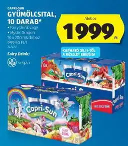 ALDI Capri-Sun Gyümölcsital, 10 darab ajánlat