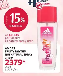 Rossmann ADIDAS FRUITY RHYTHM NŐI NATURAL SPRAY ajánlat
