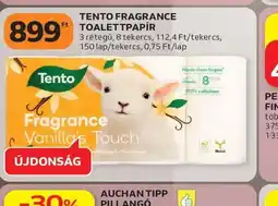 Auchan TENTO FRAGRANCE TOALETTPAP FINOMMOSÓSZER többféle3750 1333R ajánlat