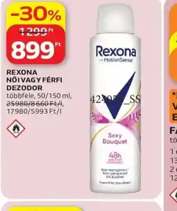 Auchan REXONA NŐI VAGY FÉRFI DEZODOR ajánlat