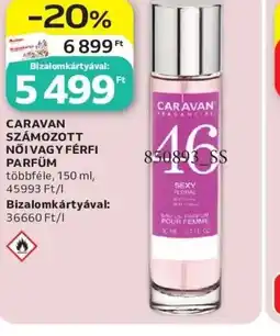 Auchan CARAVAN SZÁMOZOTT PARFÜM ajánlat