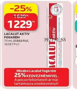 Auchan LACALUT AKTIV FOGKRÉM ajánlat