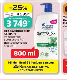 Auchan HEAD HAJREGENERÁLÓ SHOULDERS SAMPON ajánlat