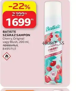 Auchan BATISTE SZÁRAZ SAMPON ajánlat