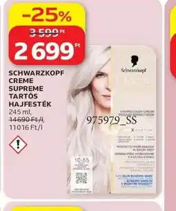 Auchan SCHWARZKOPF CRÉME SUPREME HAJFESTÉK ajánlat